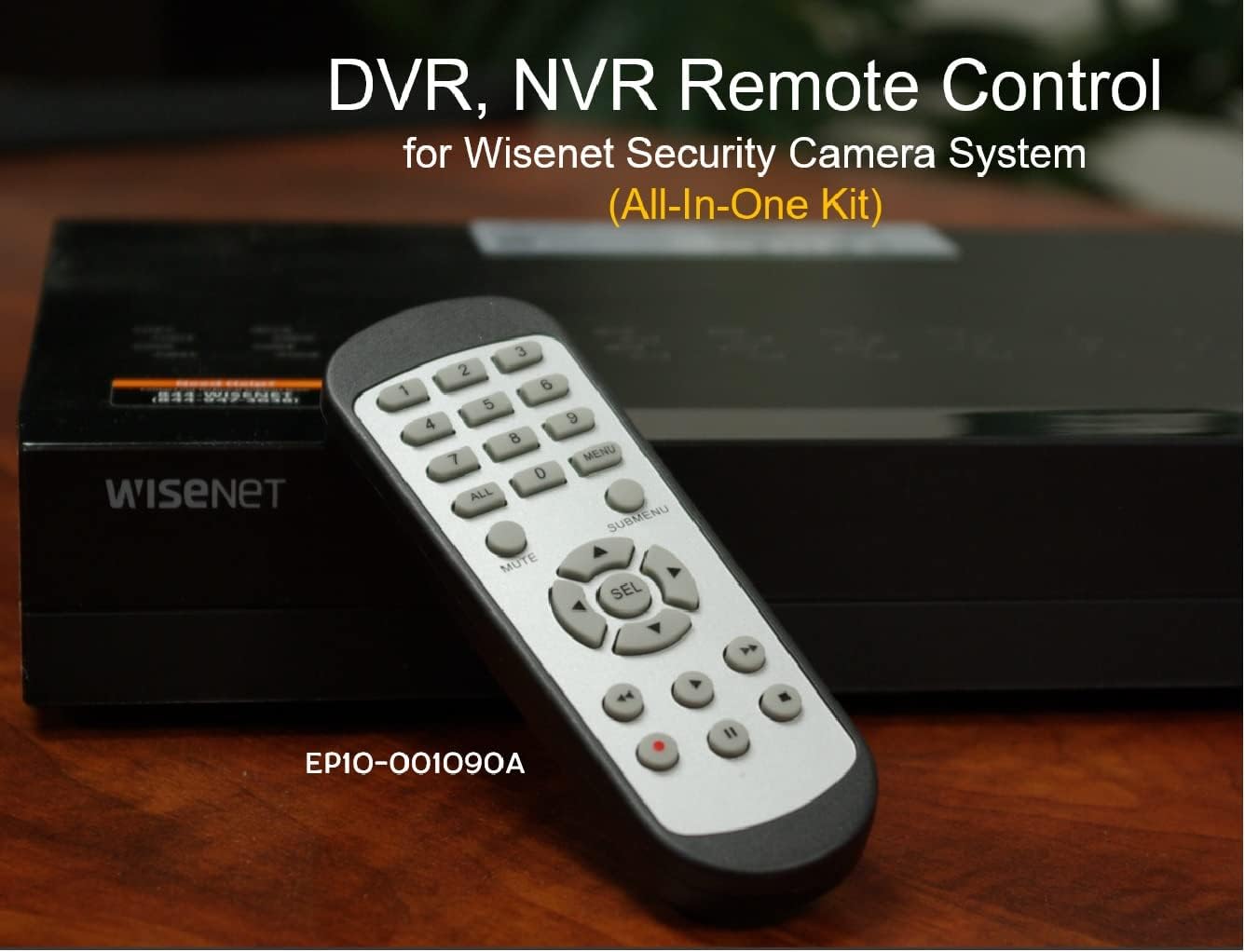Remote control on top of a Wisenet DVR