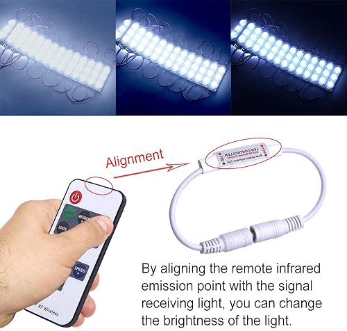 Miniatura 9 de 12V-24V DC 20A 240W 44Key IR Control remoto para RGB LED tira 5050 3528 SMD