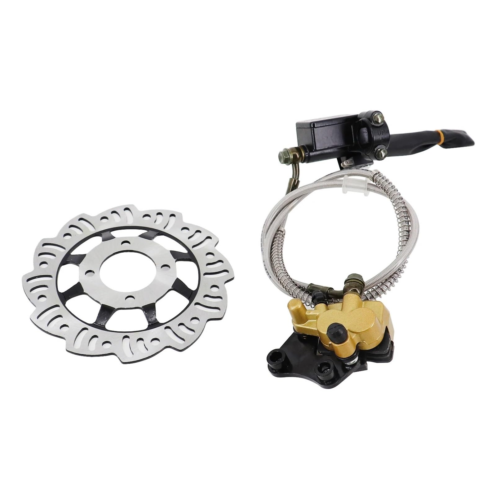 Disco freno flottante Kit Freno A Disco Anteriore Per Motocicletta, Idraulico Per Scooter Per BBR TTR Da Per 110 Cc, 125 E 140(1 Set)