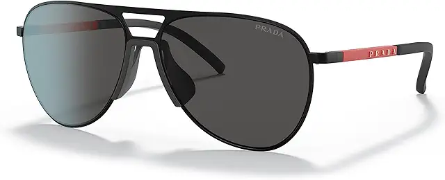 Lunettes de soleil Prada Homme PR 51XS Gris Mat - Ligne Rouge