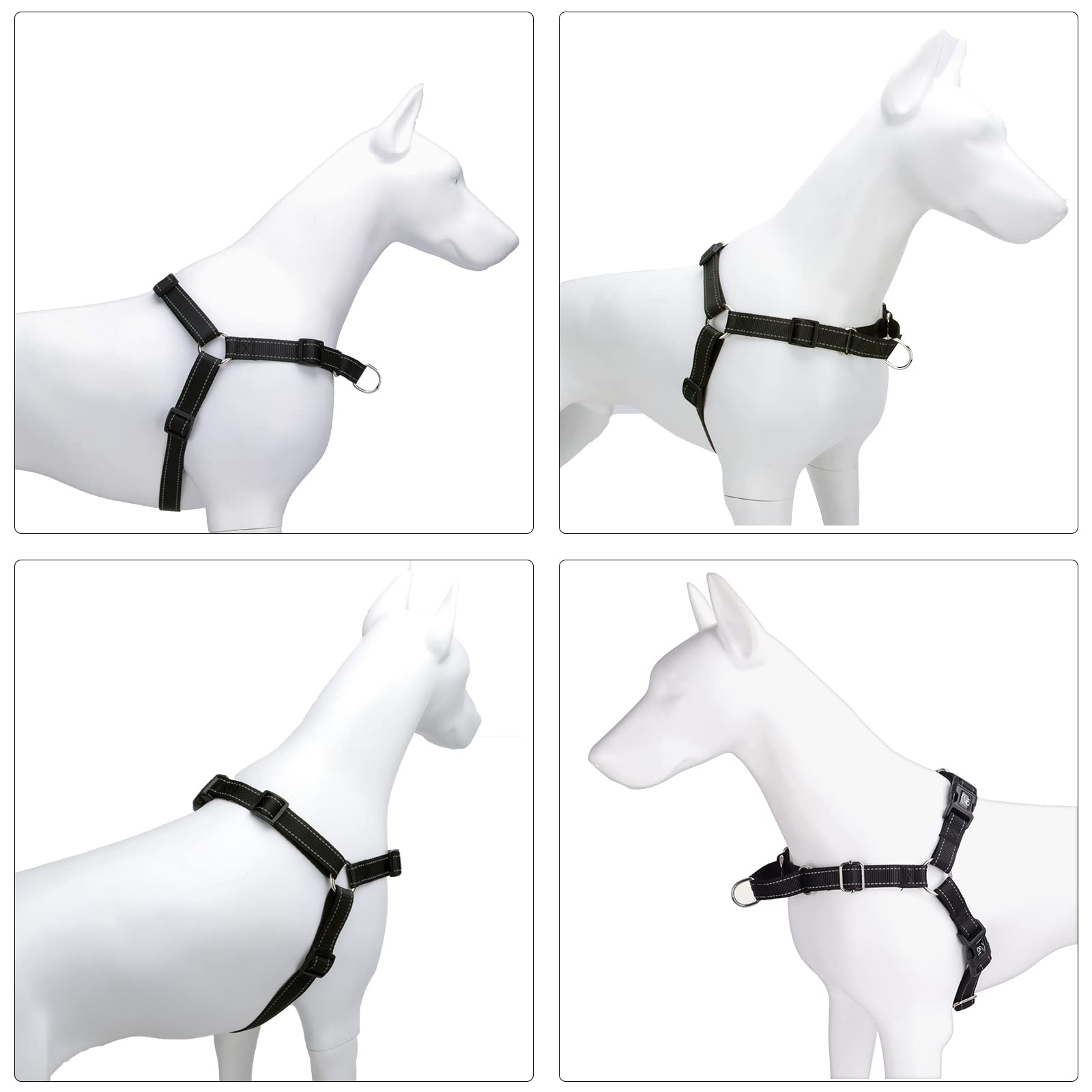 PUGTOW Dog Harness No Pull Step In Dog Vest Harness Adjustable Chest for Small Medium and Large Dogs;Easy To Put On/Of,XL - Image 4