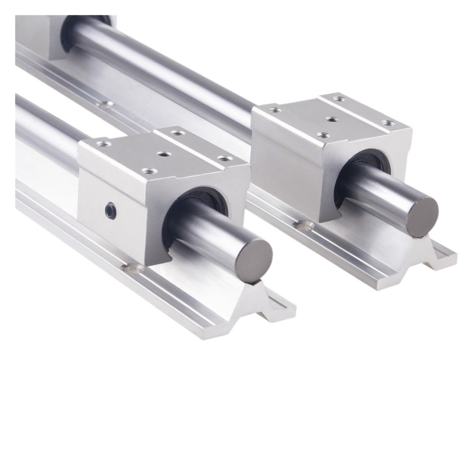 Lot de 2 rails de guidage linéaires miniatures SBR12 200-1000 mm + 4 blocs de roulement SBR12UU pour imprimante 3D (1000 mm)