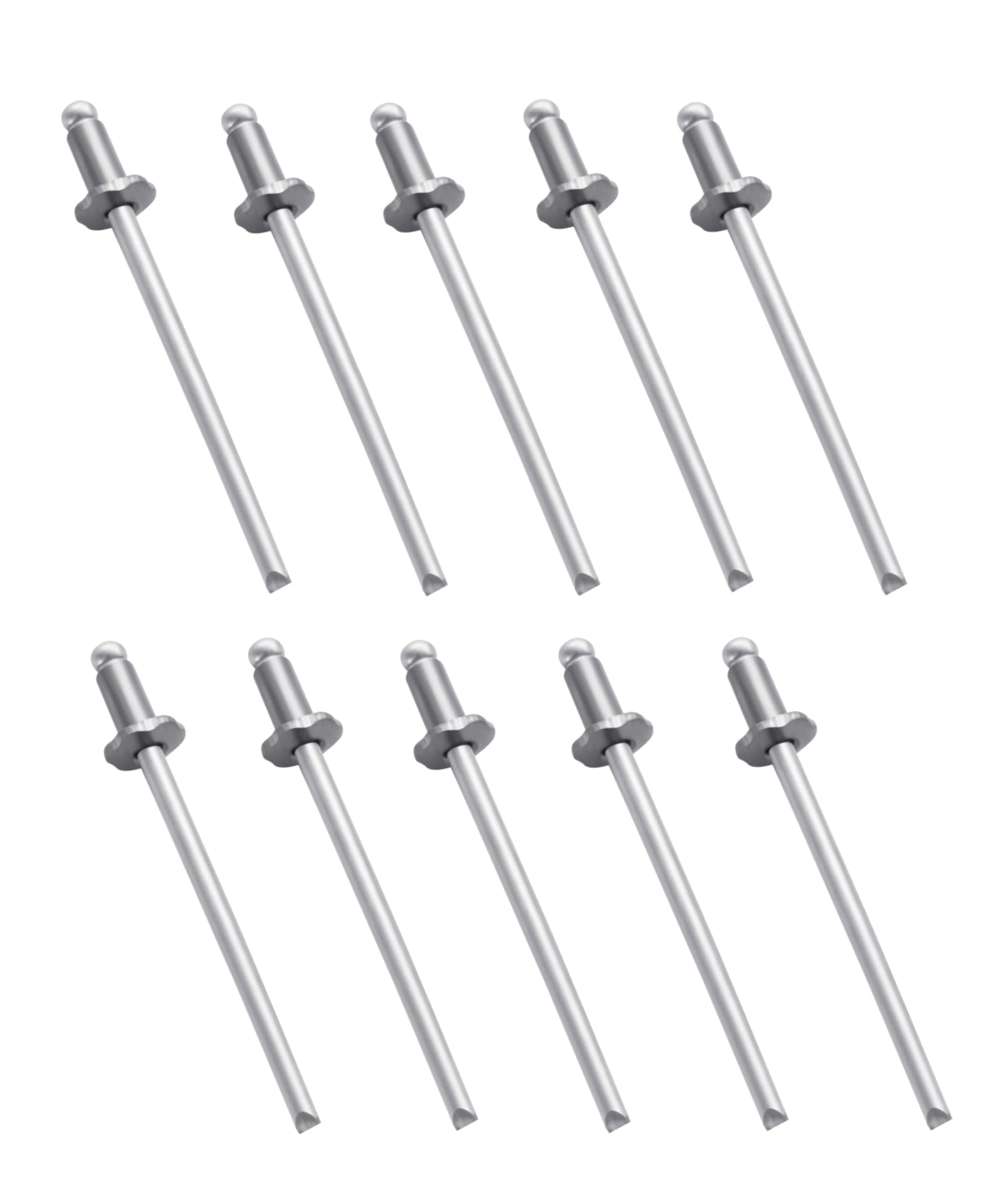 10 Pcs Silver Stainless Steel Rosette Rivets VIN Door Tags Replacement Part Fits For Chrysler GM Ford AMC Cars