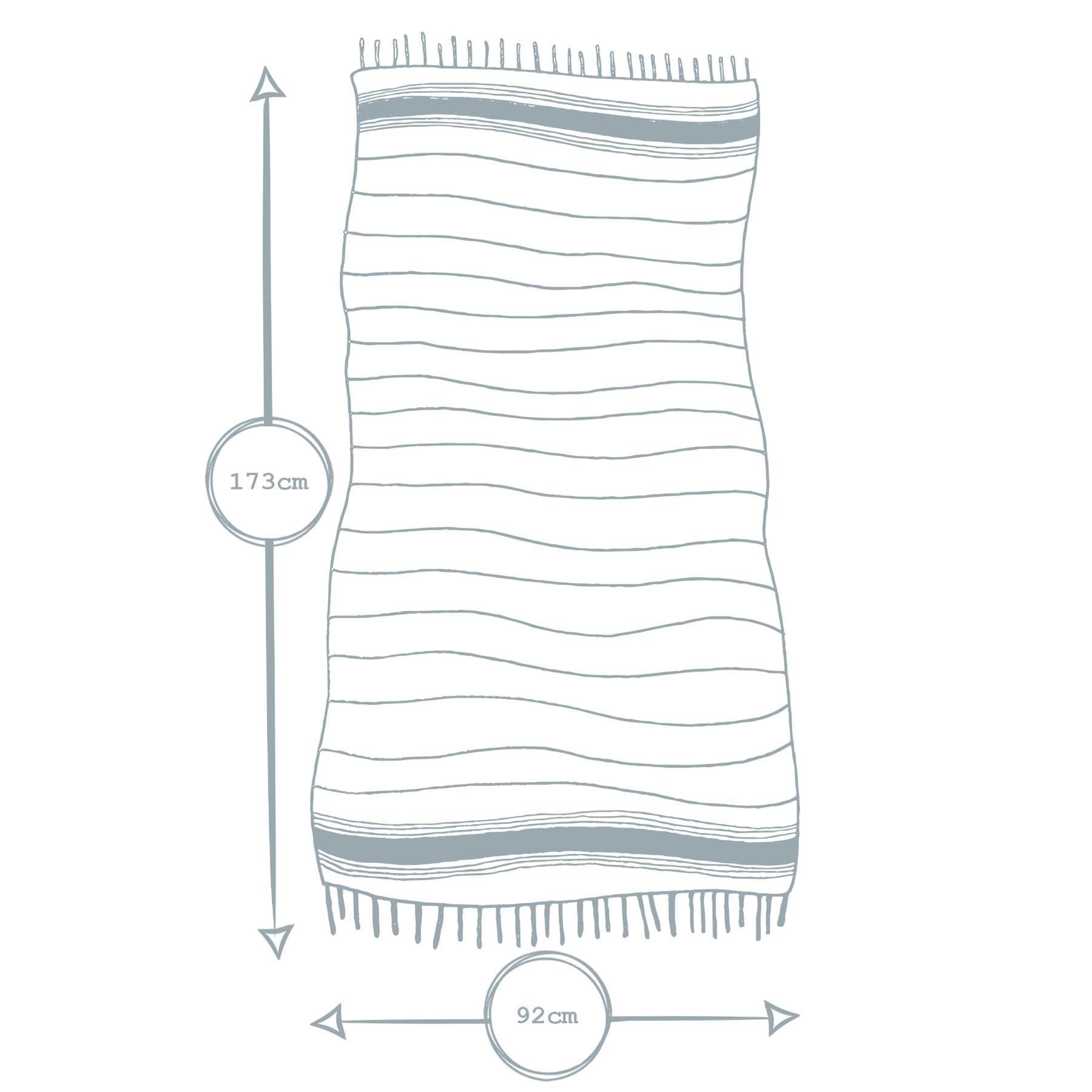 Nicola Spring Serviettes de Bain en Coton Turc - Légard Peshtemal Fouta de Plage légère - 173 x 92 cm - Cantaloup/Moutarde - Pack de 4