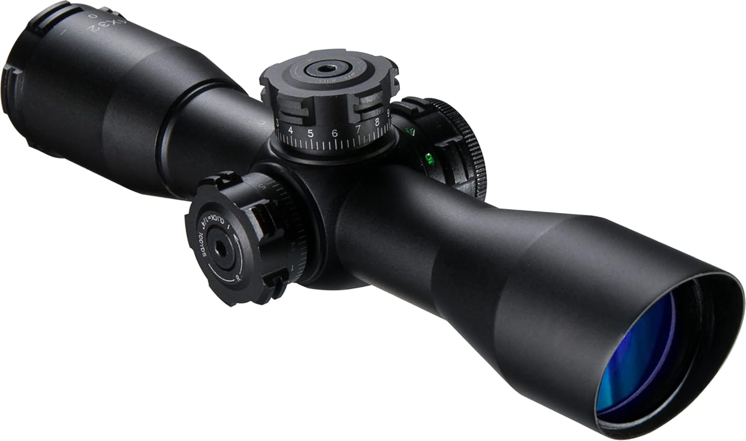 BARSKA AC13670 Contour Scope 4x32 Red/Green Illuminated Mil-Dot Reticle with Picotinny/Weaver Rings