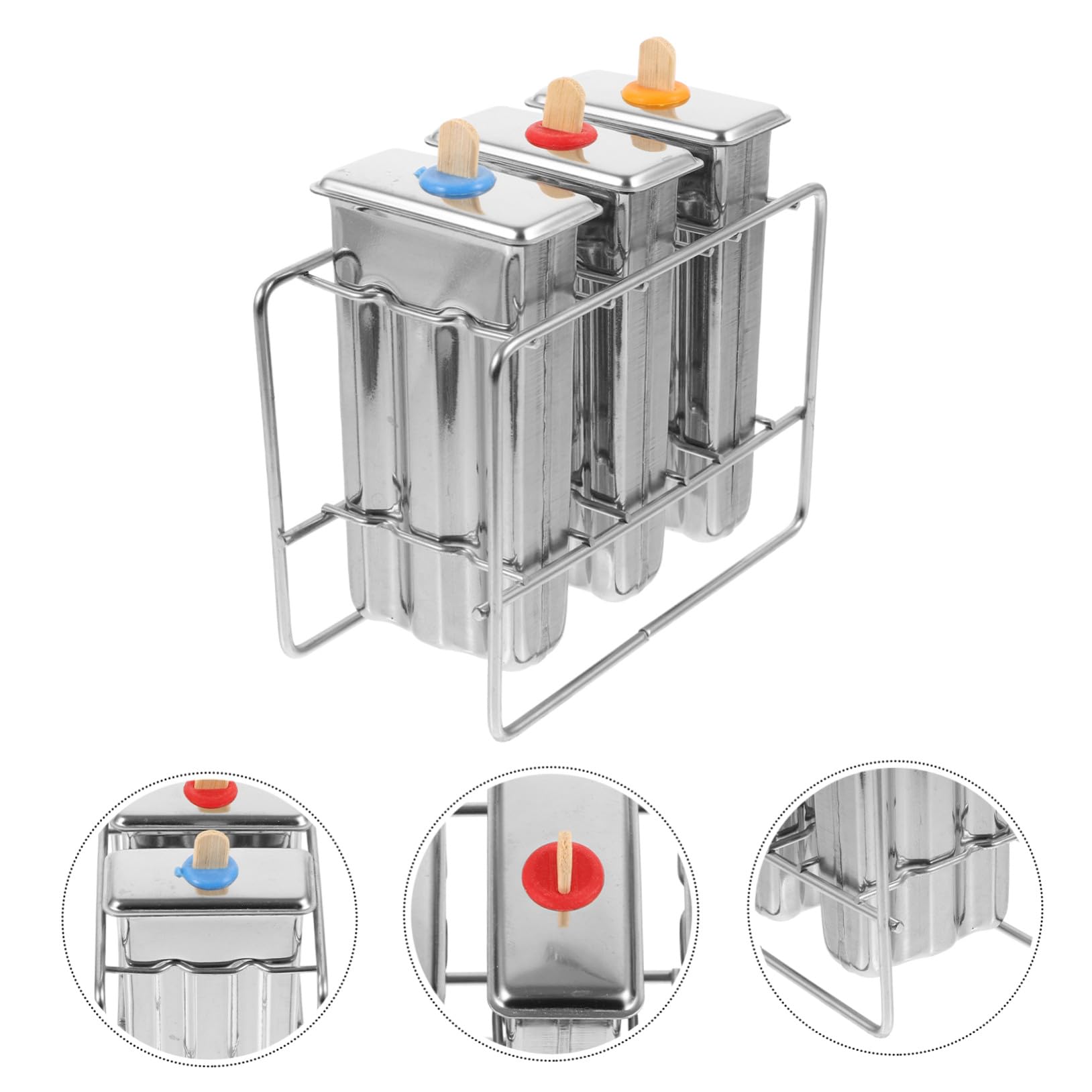 Stampo per Ghiaccioli in Acciaio Inox, Set per Fai da Te, Cucina