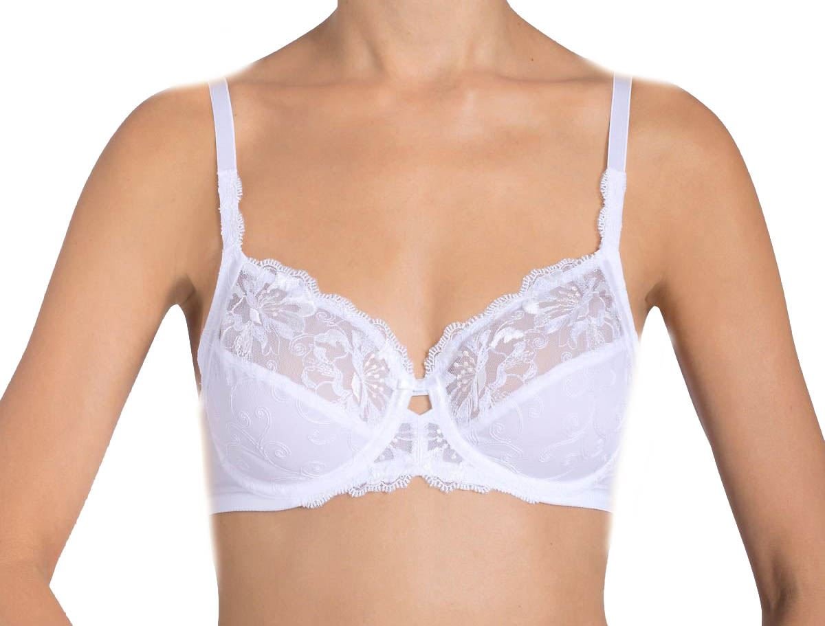 Triumph Women's Modern Bloom W Everyday Bra, White, 34D