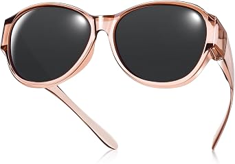 Oversized Fit Over Sunglasses for Women and Men Trendy Cat Eye Over Glasses with Polarized 100% UV Protection