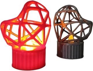 Wire Heart Candle Holder – Modern Geometric Votive Shell for LED Tealights (LED Not Included) – 3D Printed in Canada