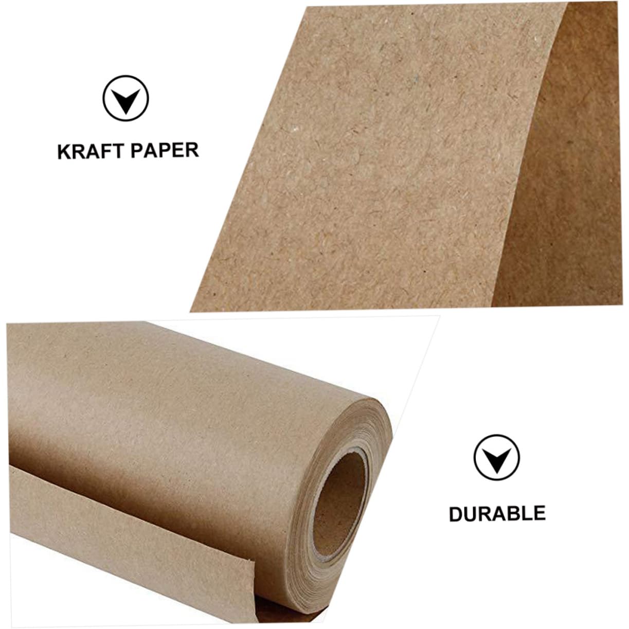 Kraft Rollo Marrón 1 Rollo de Papel para Embalaje y Manualidades
