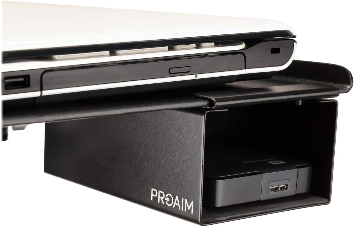 PROAIM EDC External Drive Compartment for Laptop Workstation for Secure