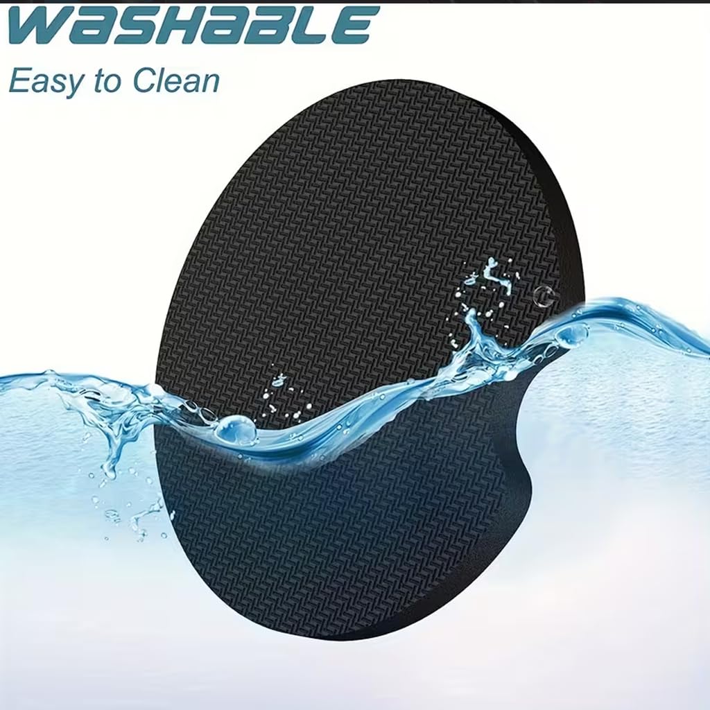 2pcs Car Cup Holder Coasters, Universal Auto Anti-Slip Insert Coaster, Car Coasters with A Finger Notch, Cute Car Mat for Women Men — view 6