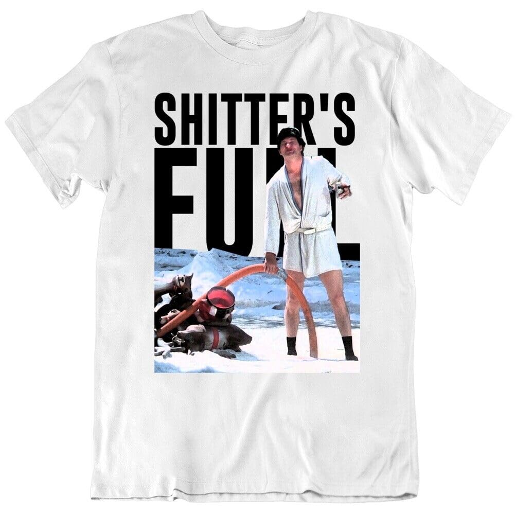LORDGS Shitter's Full Funn Christmas Vacation Uncle Eddie T Shirt WhiteXXL