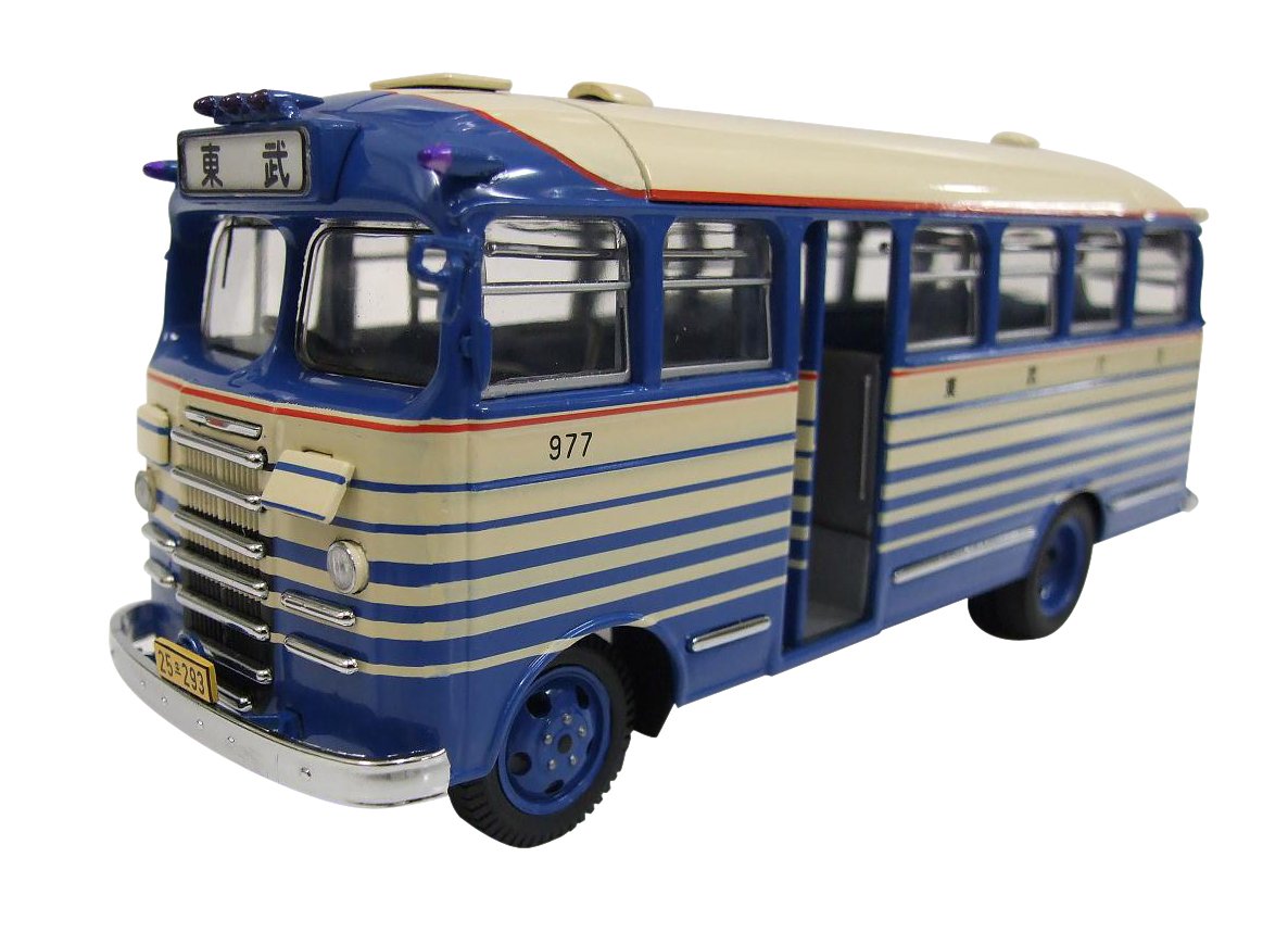 エブロ 1/43 キャブ オーバー バス [群馬バス] イエロー/ホワイト 完成品 エブロ 1/43 キャブ オーバー バス [群馬バス] イエロー