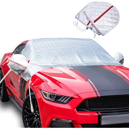 Adunsiaoto Frostschutzabdeckung Auto 223x245cm - Silberne Windschutzscheiben Abdeckung
