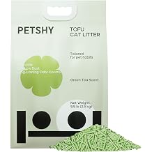 Tofu Cat Litter Green Tea Scented for Long-Lasting Freshness, Plant-Based Kitty Litter, Flushable, Low Dust, Non-Stick Pellets for Easy Scoop & Clean, 5.5 lb