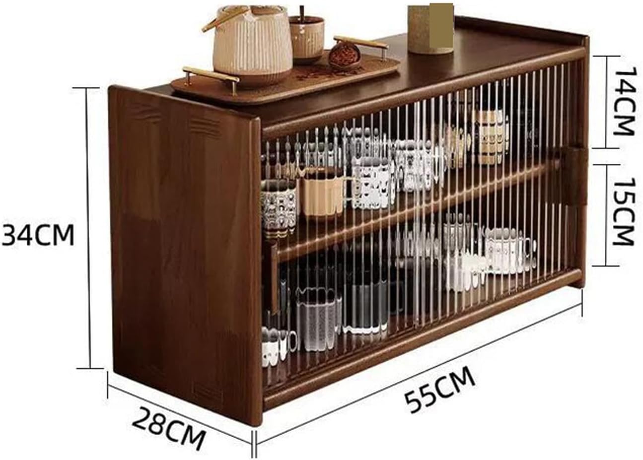 [SDS] ミニ食器棚 食器棚 タイプ1 卓上食器棚 ひとり暮らし用 キッチン収納棚 キッチンカウンター キッチンキャビネット 55