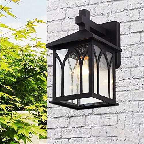 Aplique retro WQHPLMD de acabado negro con diseño elegante para dormitorio 2