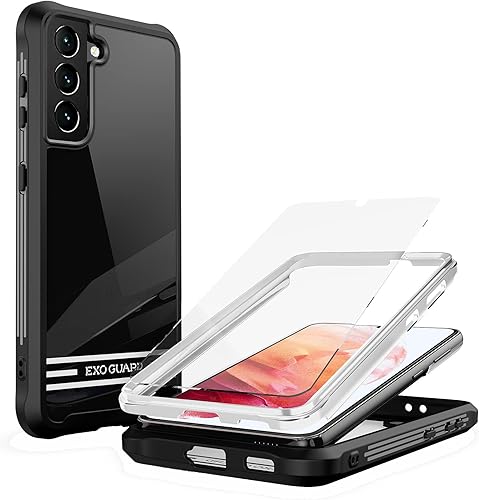Miniatura 8 de ExoGuard Funda para Samsung Galaxy S21 Ultra, doble capa de protección de cuerpo completo, carcasa trasera transparente para Samsung S21 Ultra 5G,