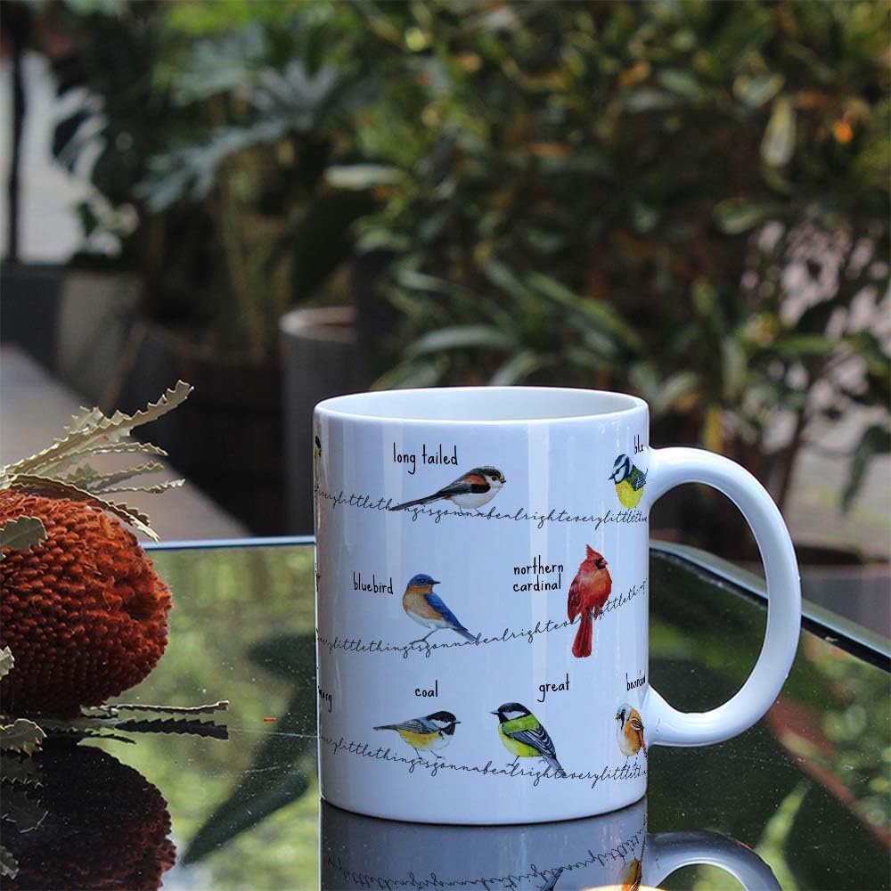 Novelty Types of Birds Animal Mug Gifts for Bird Lovers Women Bird Nerds, Motivational Birds Watcher Gifts for Ornithologist, Cardinal Hummingbird Kingfisher Christmas Birthday Gift - Image 3