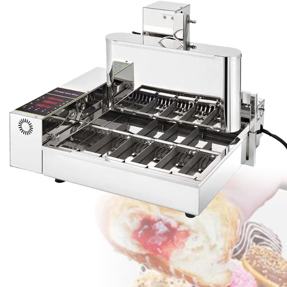 AYCDL Automatic Donut Machine - Digital Fryer with Temperature Adjustment,220v