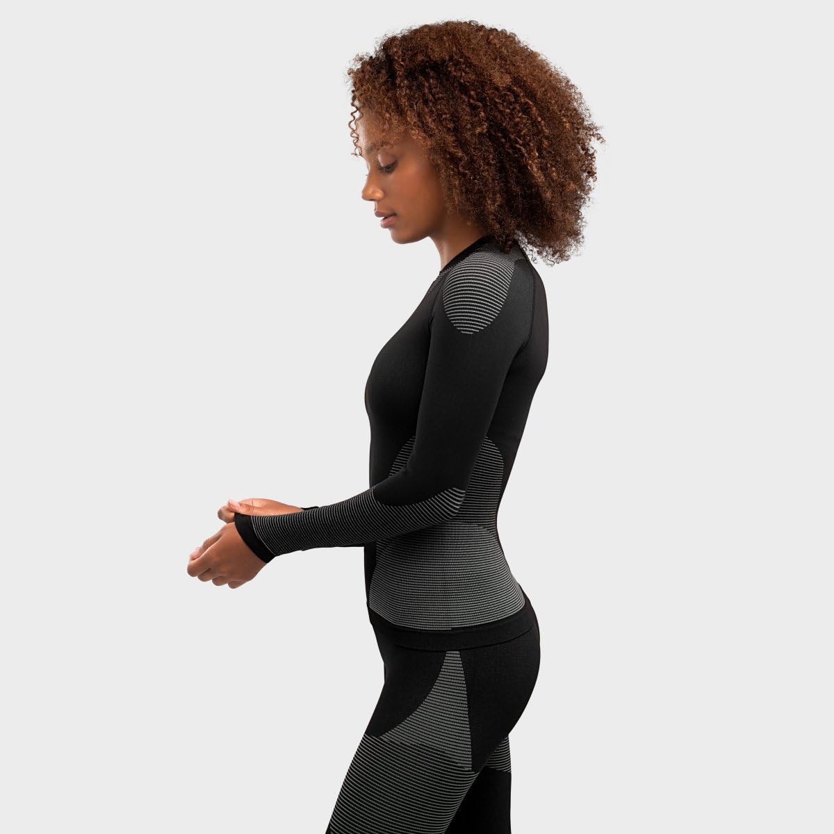 SIROKO - Langärmeliges Kompressionsshirt für Damen Drystone