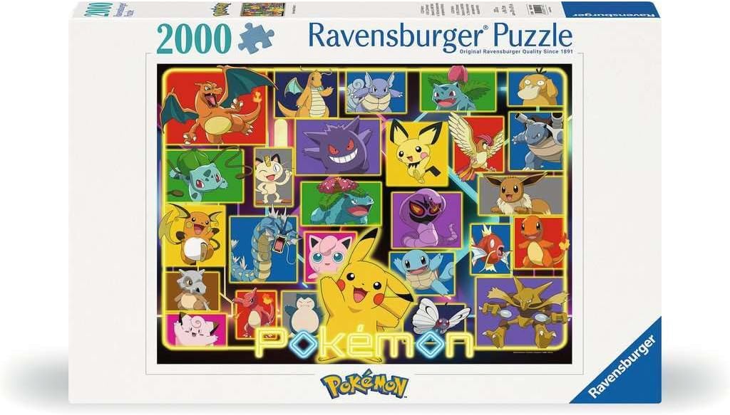 Ravensburger - 2000 Piece Adult Puzzle - Luminous Pokemon - Ages 14 and Above - Premium Quality Made in Europe - Fun & Action - 12001130, Yellow