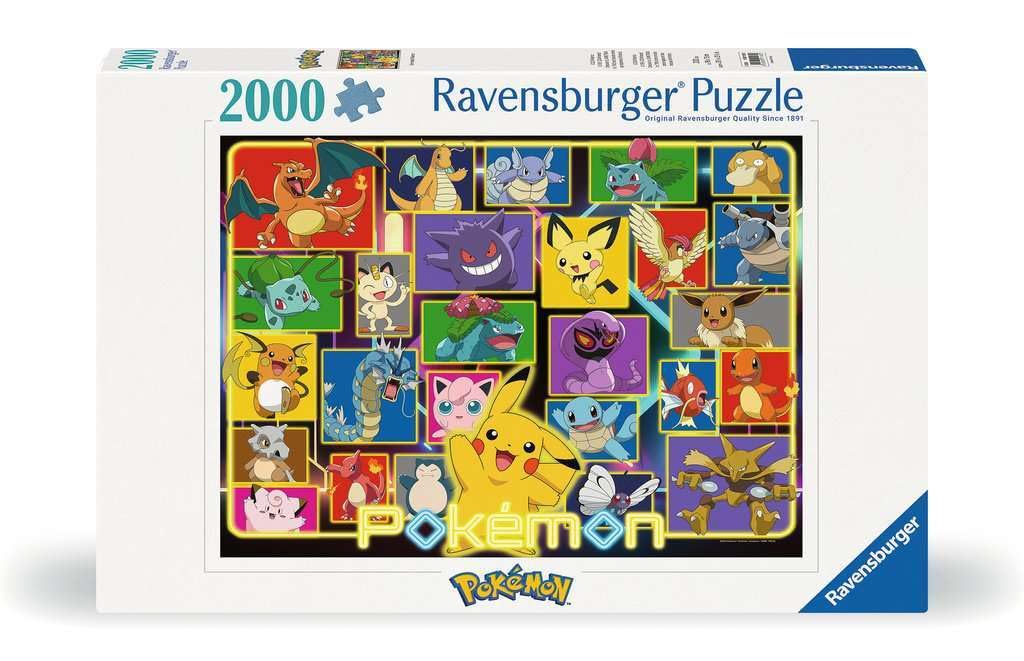 Amazon | Erwachsenenpuzzle 2000 Teile - Leuchtende Pokémon