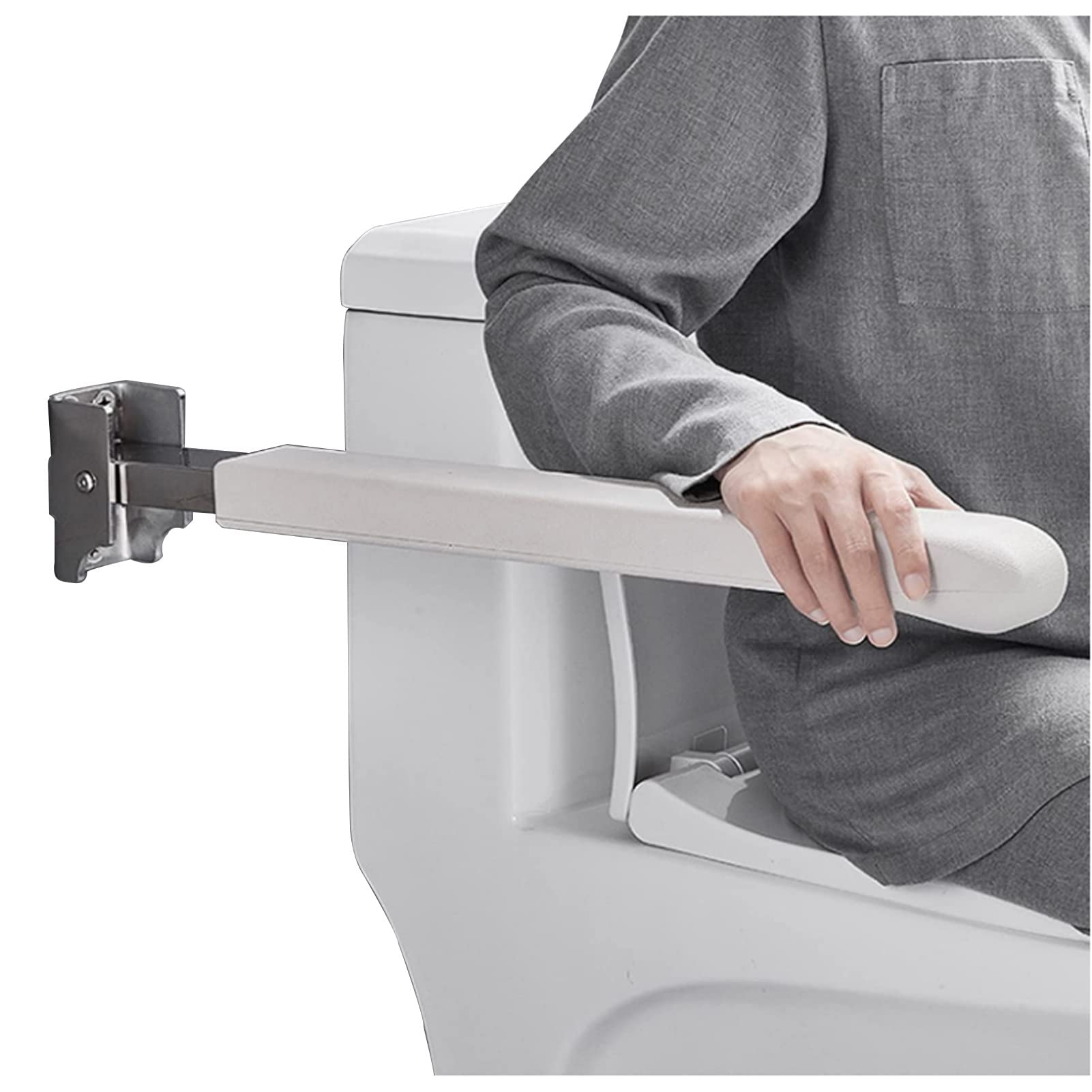 X&Z-XAOY Barra De Agarre para Baño Barra De Seguridad Abatible Barra De Agarre De Pared Asideros De Baño para Personas Mayores con Discapacidad (Size : 75cm)