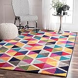 nuLOOM Maris Triangles Area Rug, 8 ft x 10 ft, Multi