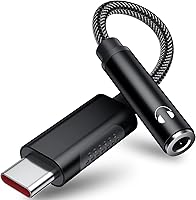 Vista 1 de TITACUTE Adaptador de auriculares USB tipo C a conector de audio de 0.138 in para Samsung S22 S21 S20 FE Galaxy Z Flip 3 Fold Note 20 estéreo Dongle