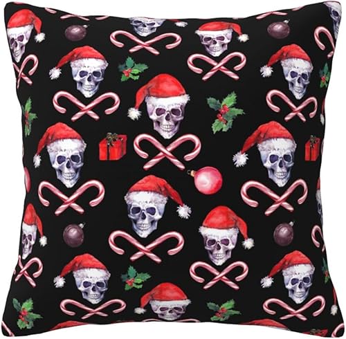 Miniatura 7 de Aimeryup Throw Pillow Covers 20x20 Inch Christmas Skull Decorative Pillow Covers Cushion Covers cojines decorativos para sala Pillow Cases Cute