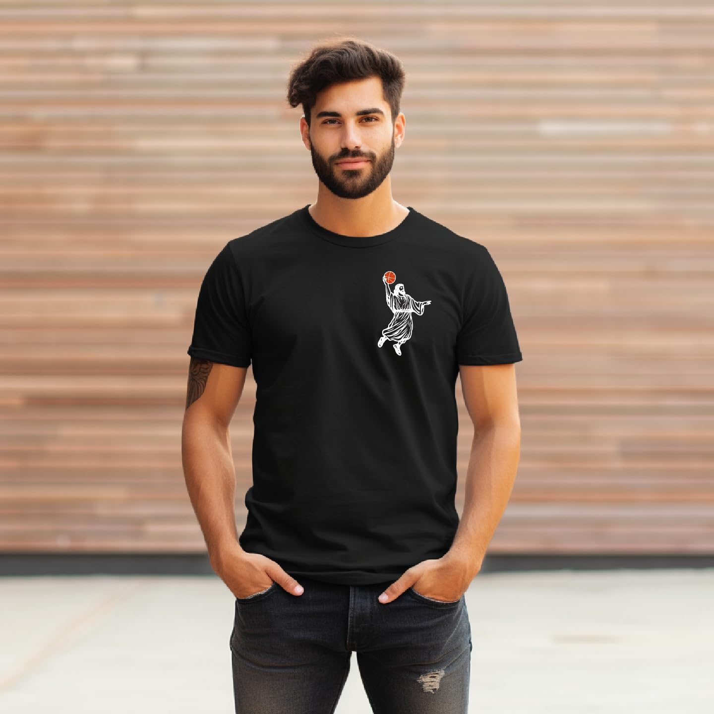 Generic He is Rizzin Jesus Basketball, Basketball Shirts for Men, Faith Shirts for Women, Meme Shirts, Jesus Shirt, He Has Rizzen Jesus Shirt, Easter Jesus, Funny T Shirt, Basketball Shirts Multi
