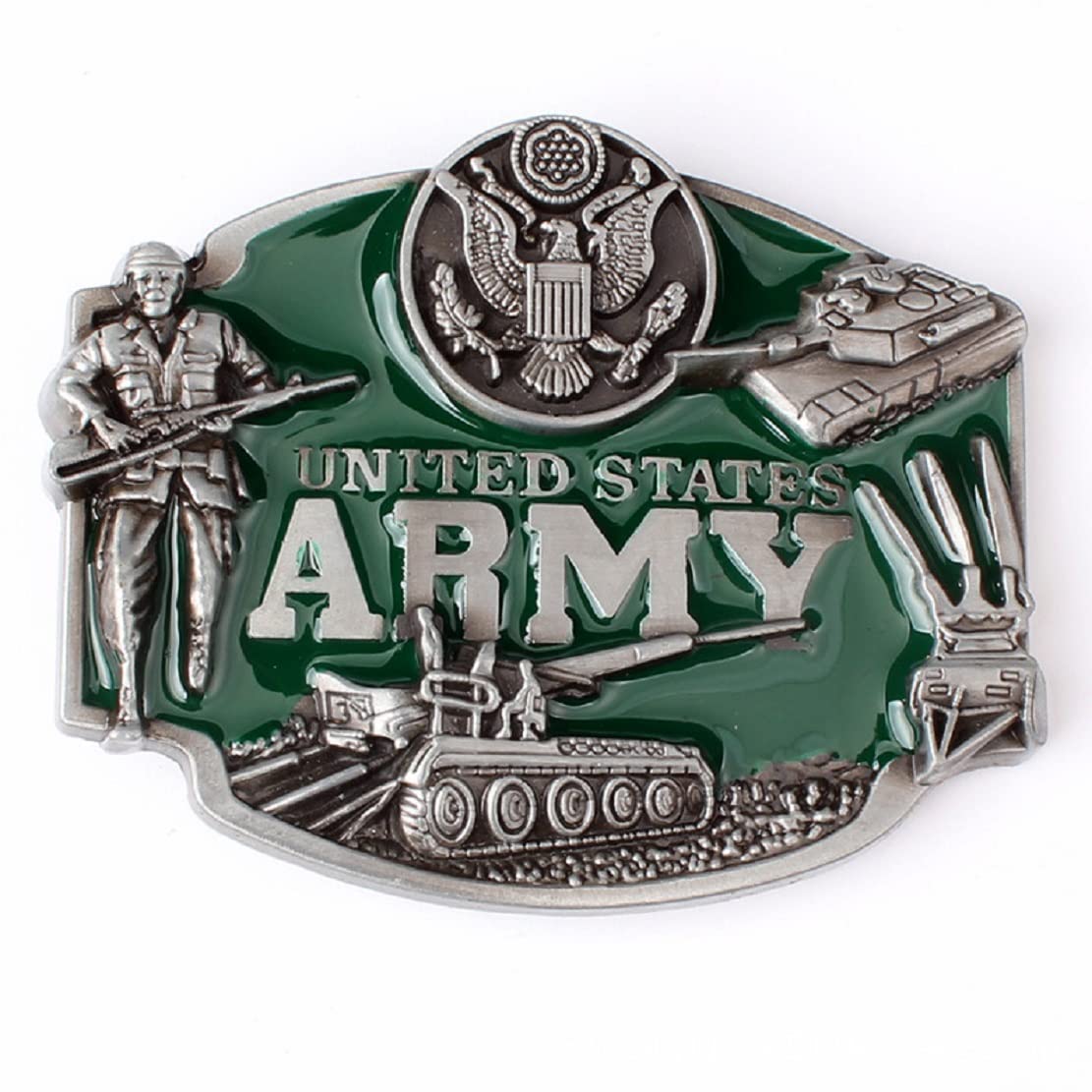 Longcreek United States Belt Buckle for Men,US Navy American Flag Air Force Veteran Belt Buckle