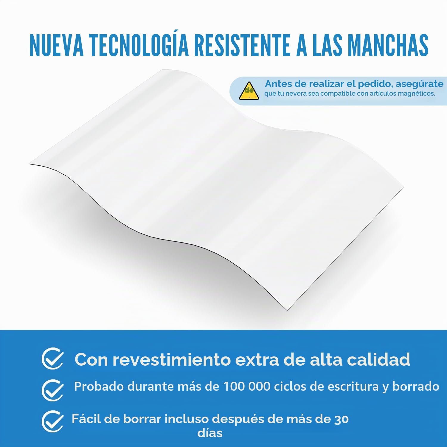 A4 Pizarra blanca magnetica para nevera,pizarra magnética de planificación o lista de tareas pendientes,A4 whiteboard Nevera con 3 Rotuladores Pizarra Blanca,1 Goma de Borrar