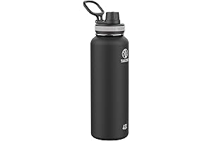 takeya Originals 40 oz Vacuum Insulated Stainless Steel Water Bottle with Straw Lid
