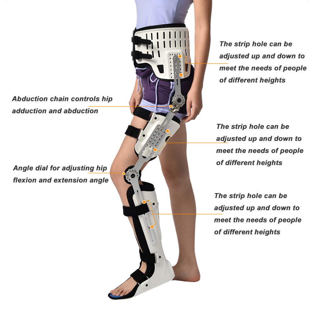 Knie-Knöchel-Fuß-Orthese-Klammer, Hüft-Knie-Knöchel-Fuß-Orthese-Beinbruch, Lähmung Der Unteren Extremitäten, Hüftgehen Mit Wanderstiefel-Klammer Fixiert