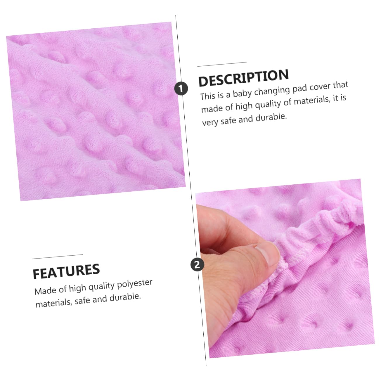 Toyvian 2pezzi Copertura Per Faldine Traspirante Per Fasciatoio Lavabile e Facile Da Rimuovere Protegge Tuo Con Materiale Morbido e Della Per Passeggini e Seggiolini Auto