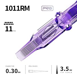 Mast Pro Cartridge Tattoo Needles 1011RM Disposable 20Pcs of One Box Standard Size Bugpin 11 Curved Magnum