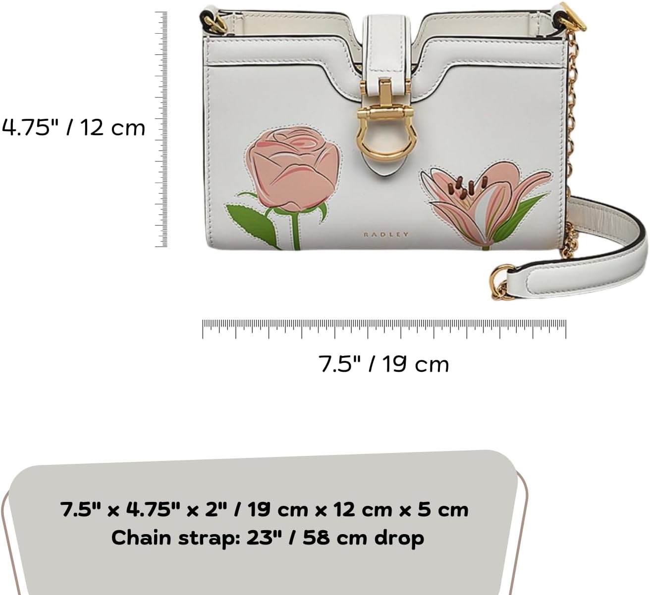 RADLEY London Kentucky Derby 25 Leather Small Phone Crossbody Bag