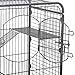 Yaheetech 37-inch Metal Ferret Chinchilla Cage Indoor Outdoor Small Animals Hutch w/ 2 Front Doors/Feeder/Wheels for Squirrel,Black