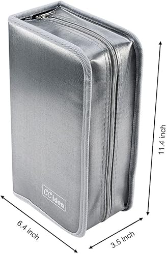 Miniatura 3 de CCidea Estuche para CD y DVD, soporte de almacenamiento para 128 fundas de DVD de capacidad, organizador de CD de plástico, cartera portátil para
