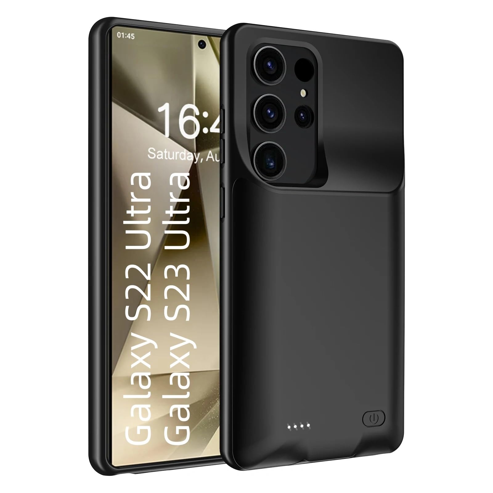 Fraternize Battery Case for Samsung Galaxy S23 Ultra, 4800mAh Ultra Powerful Rechargeable Charging Case, Protective Extended Backup Battery Charger