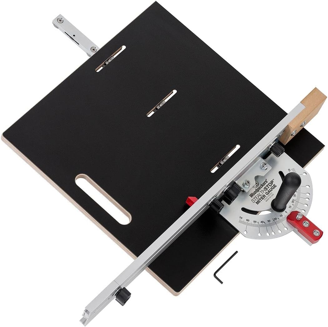 Woodpeckers StealthStop Miter Sled, An Accurate, Versatile, Easily Adjusted Cross-Cut Sled