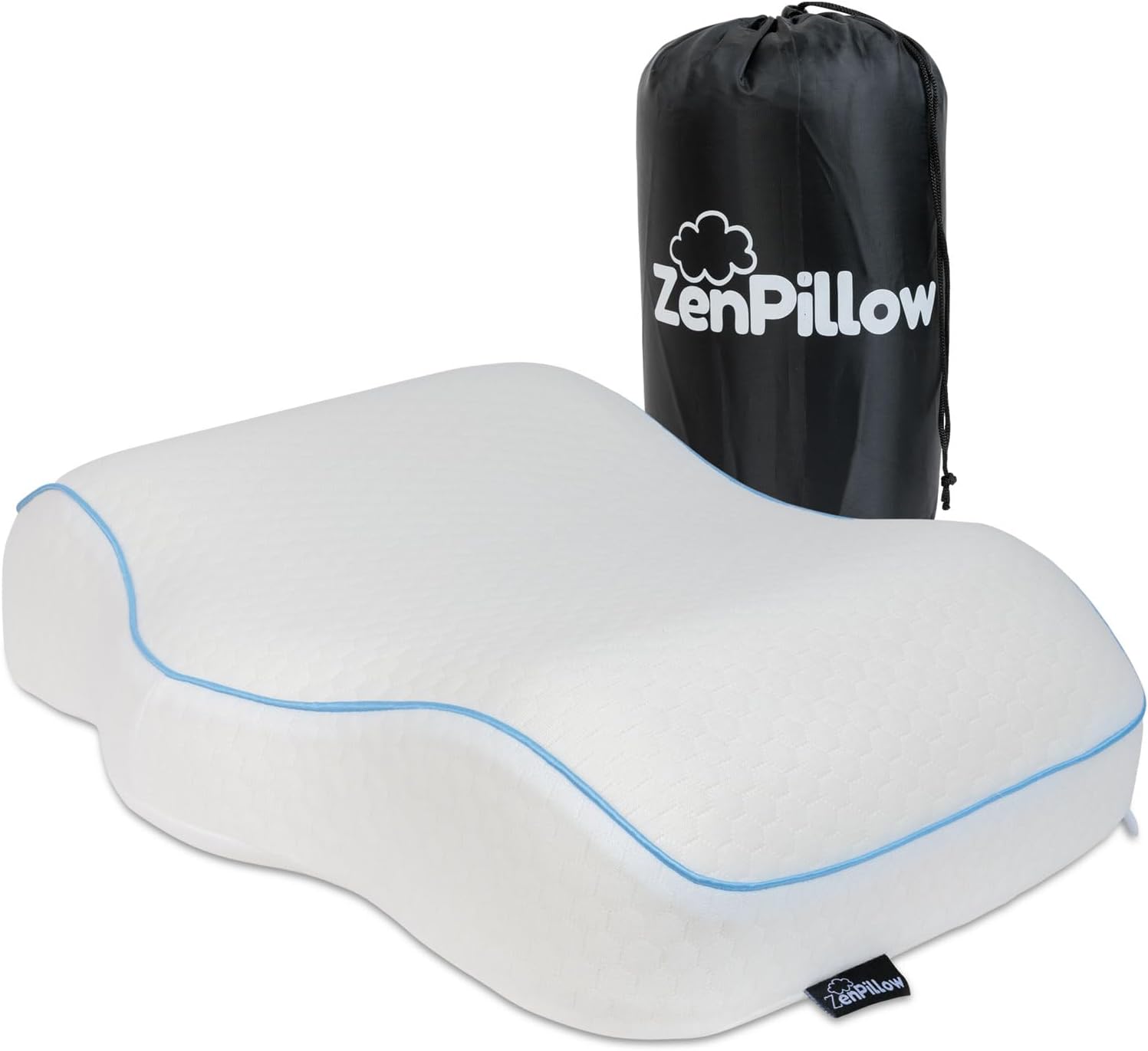 Almohada de Viaje Cervical Espuma Viscoelástica Ergonómica