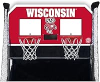 Vista 2 de Pop-A-Shot - Home Dual Shot with NCAA Graphics l Sensor Scoring l 16 Game Modes l 7 Balls l Foldable Storage l for All NCAA Fans