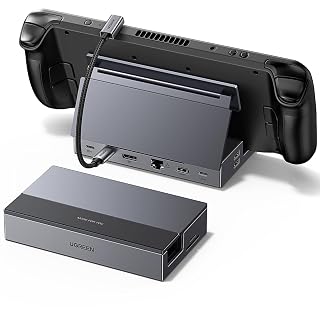 UGREEN Steam Deck Dock 9-in-1 USB C Docking Station with Foldable Stand, 4K@120Hz DP, Gigabit Ethernet, PD 100W, 10Gbps USB A&C 3.2, TF/SD for Steam Deck, Rog Ally, ROG Xbox Ally, Legion Go etc. - Amazon product rated Grade B