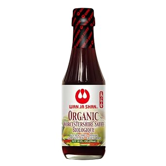 Wan Ja Shan Organic Worcestershire Sauce USDA Organic, Umami-Rich Flavor | Marinade, Glaze, Dressing & Dipping Sauce | Non GMO, Vegan, Kosher Parve Great for Meats, Vegetables & Stir Fry (10oz Pack of 1)