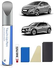 KCA - Kit de peinture de retouche pour Peugeot - Correspondance exacte - Réparation des rayures et des éclats - Gris Artense Metallic/Cumulus Grey Metallic