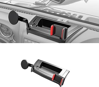 Dashboard Phone Holder Compatible with 2011-2017 Jeep Wrangler JK JKU Center Console Organizer Dashboard Phone Multi-Mount Kit for Wrangler JK AccessoriesJK 2011-2017